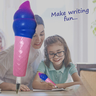 

Tailored Ice Cream Pencil Grip Slow Rising Pencil Toppers Fruit Scented Stress