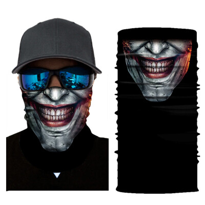 

Motorcycle Head Scarf Balaclava Face Shields Skull Ghost Bandana Scarf Mask Balaklava Neck Warmer