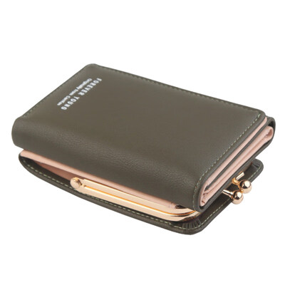 

Fashion Women Faux Leather Trifold Short Wallet Cash Card Holder Coin Purse