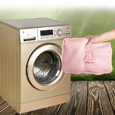 

Thickened Mesh Laundry Bag Polyester Zipper Lingerie Bra Sock Underwear Pant Clothes Washing Bag