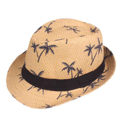 

Summer straw Sun hat kids Beach Sun hat Trilby panama Hat handwork for boy girl Children 4 colour