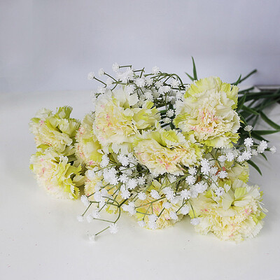 

Gobestart Artificial Carnations Silk Flower Bridal Hydrangea Home MothersTeachers Day