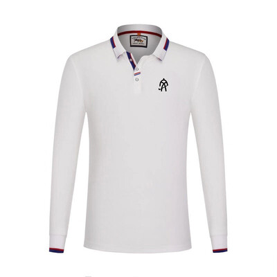 

Xiong Shouwen Mens Golf Long Sleeve T-Shirt Customized POLO Shirt Lyocell Cotton Lapel 19135