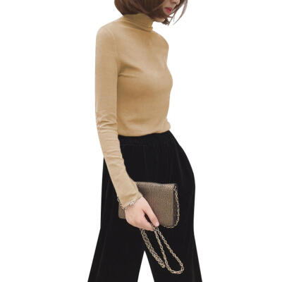 

Women Long Sleeve T-shirt Fitness Clothing Lady Casual Slim Bottoming Tops