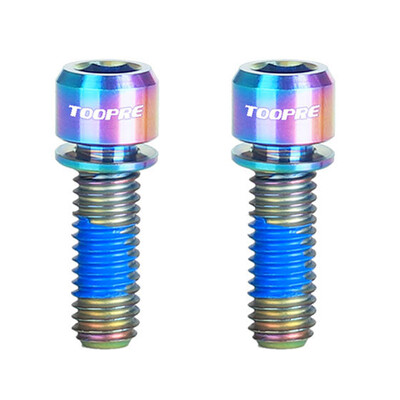 

2pcs M6 1820mm Titanium Ti Bolts Allen Hex Bike Tapered Head Screw Washers Kit