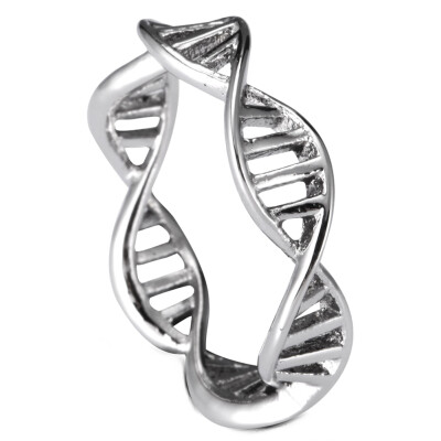 

Spiral DNA Ring Gold Silver Color Ring Metal Stainless Steel Women Statement Women Jewelry Accessroies