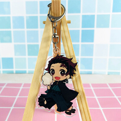 

CAR-TOBBY Anime Demon Kimetsu no Yaiba Keychain Key Ring Phone Pendant