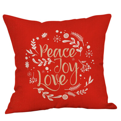 

Tailored New Christmas Cotton Linen Pillow Case Sofa Cushion Cover Home Decor