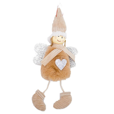

Gobestart Christmas Angel Plush Doll Toy Christmas Tree Pendants Ornaments Decoration Home