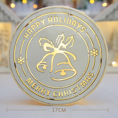 

Tailored Luminous Christmas Decoration Led Round Bell Folders Desktop Decoration