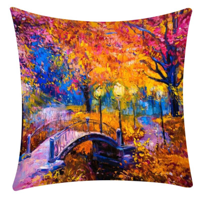 

〖Follure〗Pillow Case Polyester Fiber Cushion Sofa Car Cushion Cover Home Decoration