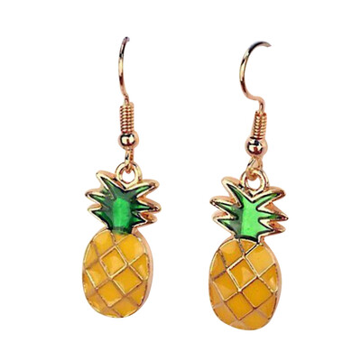 

6 Pairs Creative Fruit Earrings PineappleGrapefruit Strawberry Earrings Small Fresh Fruit Earrings