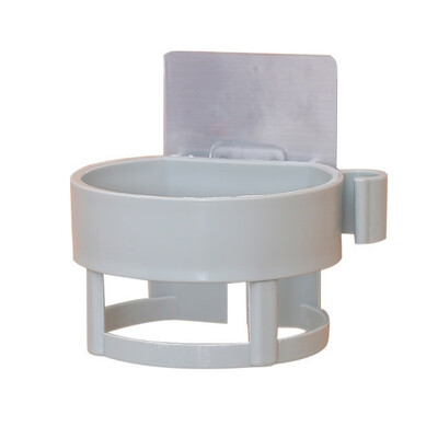 

Plastic Hair Dryer Holder Multifunctional Bathroom Organizer Seamless Bathroom Storage Shelves Space Saver Storage Rack