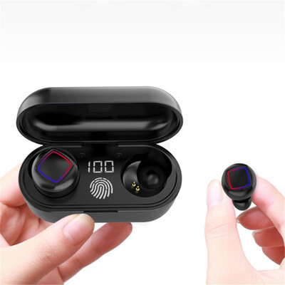 

TWS Wireless Earbuds Fingerprint Bluetooth 50 Headset Power Display with Charging case