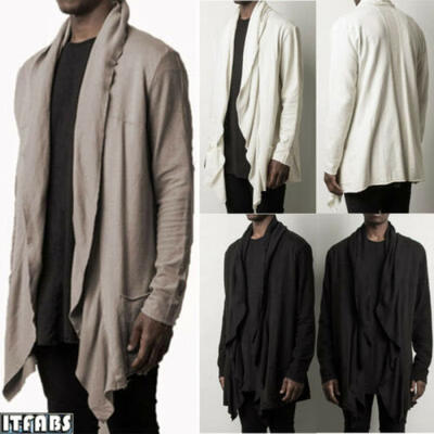 

For Mens Slim Fit Coat Long Sleeve Shirt Jacket Casual Solid Cardigan Windbreak