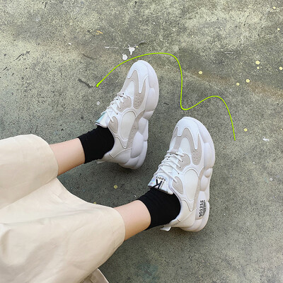 

LZJ Splice Women Vulcanize Shoes sport autumn breathable platform sneakers fashiion Lace Up casual shoes women Zapatos Mujer