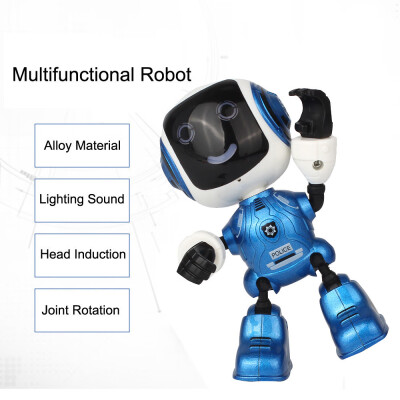 

Gobestart Electric LED Sound Intelligent Alloy Robot Toys Novelty Phone Stand For Kids