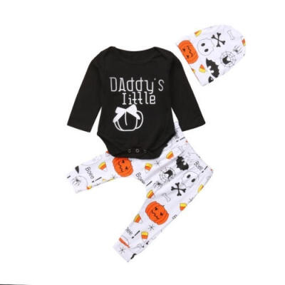 

Halloween Baby Clothes Girls Boys Daddy&acutes Little Romper Jumpsuit Pants Autumn