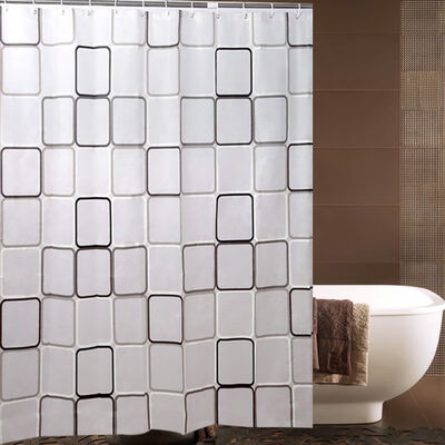 

shower curtain Bathroom PEVA Beach Shell Bathroom Waterproof Mildew Proof Shower Curtain With 12pcs Curtain Hooks Rings