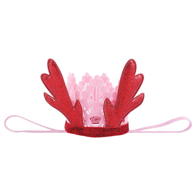 

Kid Toddler Golden Horn Animal Headwear Girl Flower Chiffon Headband Accessories