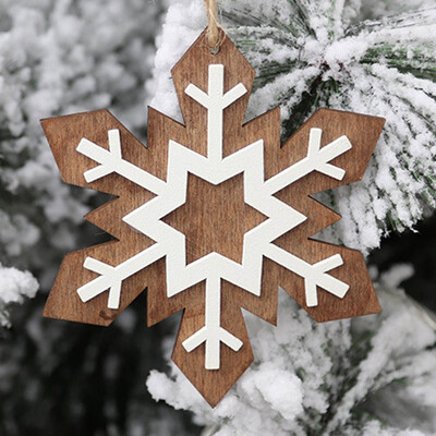 

Christmas Tree Pendants Hanging Wooden Christmas Decoration Home Party Decor