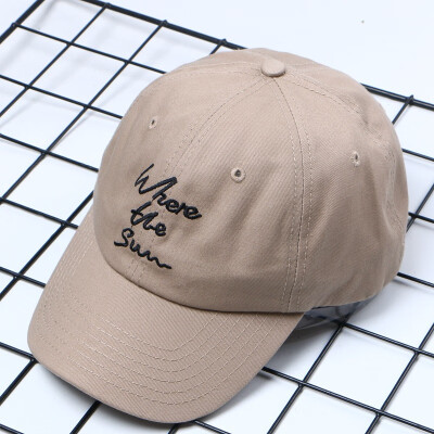 

2019 New Letter Embroidered Baseball Hat Soft Top Curved Hat Joker Leisure Male&Female Couple Student Cap