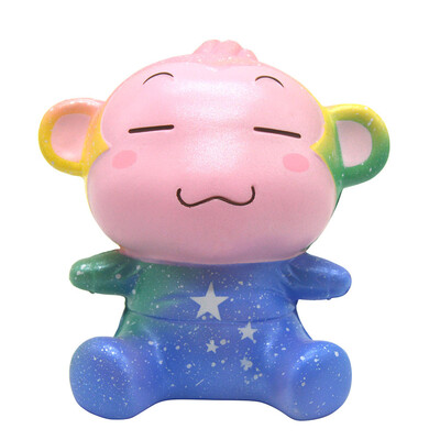 

〖Follure〗13cm Galaxy Naughty Monkey Cream Scented Squishies Charm Slow Rising Squeeze Toy