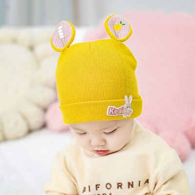 

Autumn&winter baby knitted hat men&women hat kids cartoon cute rabbit letter warm hat wholesale