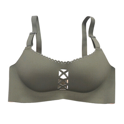 

Women Comfortable Fashion Casual Thin Cup Tube Top Underwear Hollow Breathable Soft No Steel Ring One-piece Bra