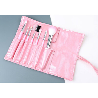 

7 Pieces Makeup Brush Set New 4 color PU Makeup Brush Bag Beauty Makeup Tools