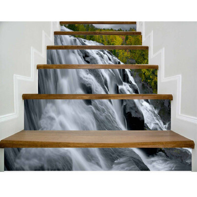 

3D Scenery Pattern Stair Sticker 6PcsSet DIY Wall Decal Mural Wallpaper