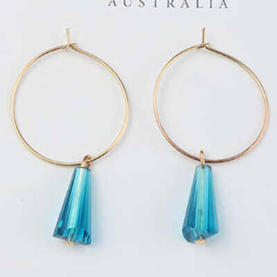 

Women Circle Crystal Dangle Hoop Exaggerated Drop Earrings Beauty Individual
