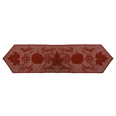 

Maple Leaf Pumpkin Table Runner Thanksgiving Lace Tablecloth For Home Decoration New