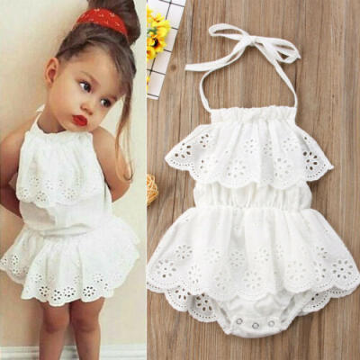 

UK Infant Kid Baby Girl Newborn Romper Bodysuit Tutu Dress Skirt Outfit Jumpsuit