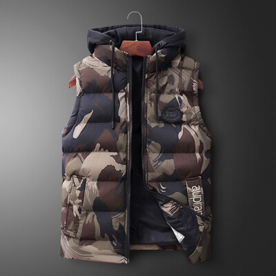 

Toponeto Fashion Men Autum Winter Camouflage Outwear Vest Jacket Tops Blouse