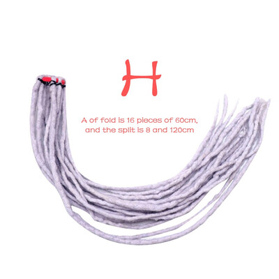 

Gobestart A New Fashion Lady Nepalese Wool Reins Featuring Colorful Wigs Viscera Wig 60CM