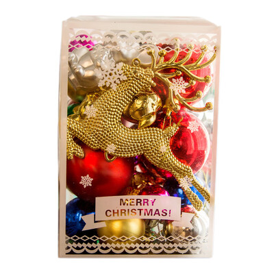 

30PcsSet Glitter Christmas Balls Christmas Tree Pendant Plastic Christmas Balls Christmas Decoration Supplies
