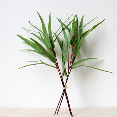 

High Quality Simulation Artificial Plant Round Eucalyptus Leaves Home Decoration Fake Flower Wedding Bouquet Artificial