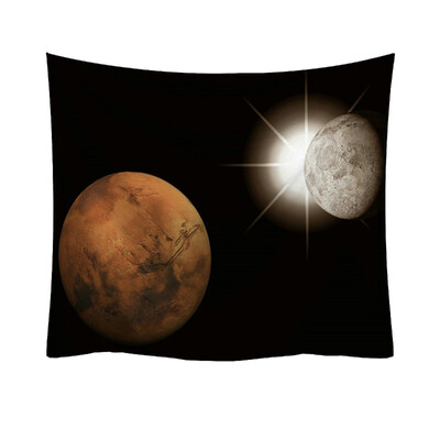 

Toponeto Fashion Tapestry Planet Universe Pattern Style Decorative Tapestry Home Decor