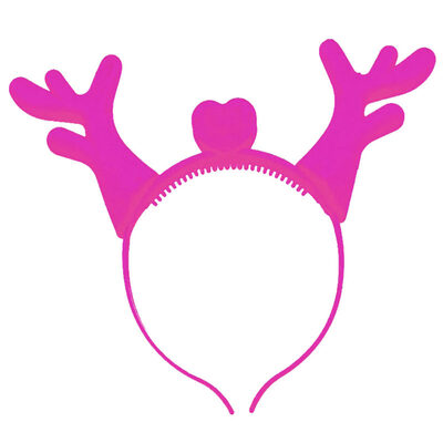 

Luminous Christmas Cartoon Deer Horn Antler Hair Hoop Party Supplies Kids Gift
