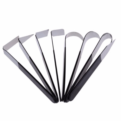 

8Pcs Stainless Steel Pottery Clay Carving With Rubber Handle Carving Tools DIY Artwork Sculpting Set Carving Pottery Tools