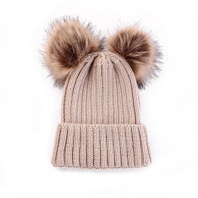 

Children Winter Hat For Girls Hat Knitted Beanies Cap Brand New Thick Baby Boy Cap Baby Girl Winter Warm Hat