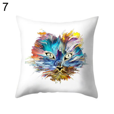 

Multi-Color Animal Face Square Throw Pillow Case Cushion Cover Bedding Articles