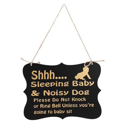 

Sleeping Baby Door Sign Do Not Disturb Sign Baby Room Hanging Wooden Decoration Wall Hanging Wood Poster