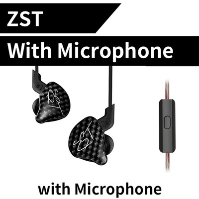 

KZ ZST Dual Driver Earphone HIFI Sports Earbuds In Ear Headset Earhook Detachable Bluetooth Cable Monitors Noise Isolating