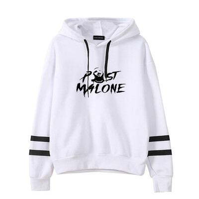 

Herqw61 Unisex Rapper Post Malone Women Hoodie Celebration Splatter Striped Sleeve Pullover Sweatshirt