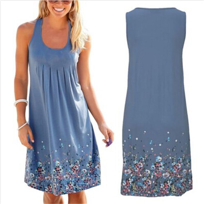 

Women Summer Casual Sexy Sleeveless Dresses Sunderss Evening Party Beach Dress Short Mini Dress U3