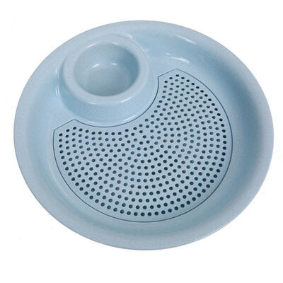 

Creative double-layer plate with vinegar dish dumplings snack plate to clean personalized plate