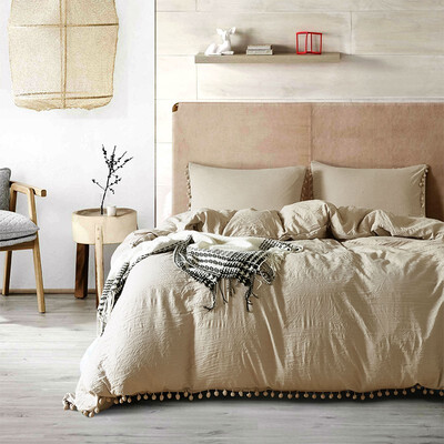 

Ball ball side wash the quilt set of cross-border pillowcase British American size for solid color bedding three-piece hot style o