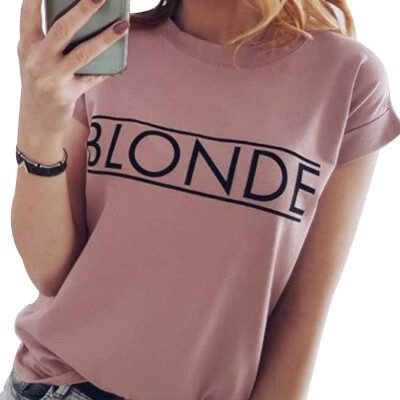 

Women fashion o neck tee shirt funny tshirt Round Collar Summer Cartoon Letter Print Loose Short Sleeve Casual Simple T-Shirt
